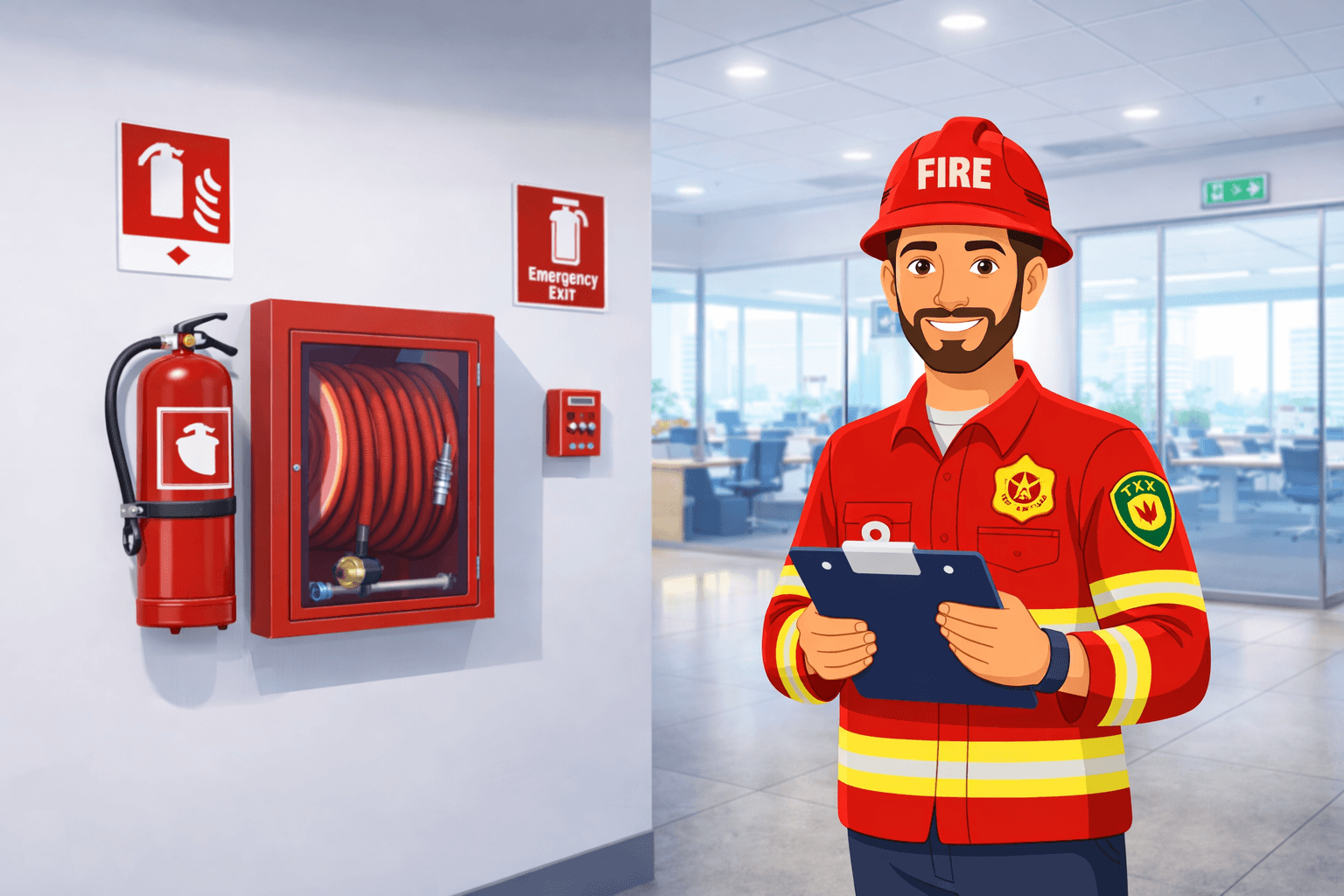 תצוגה מקדימה של Inspectra לבדיקות כיבוי אש